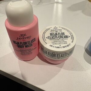Sol de Janeiro Pink Beija Flor Elasti wash and cream Duo NWT